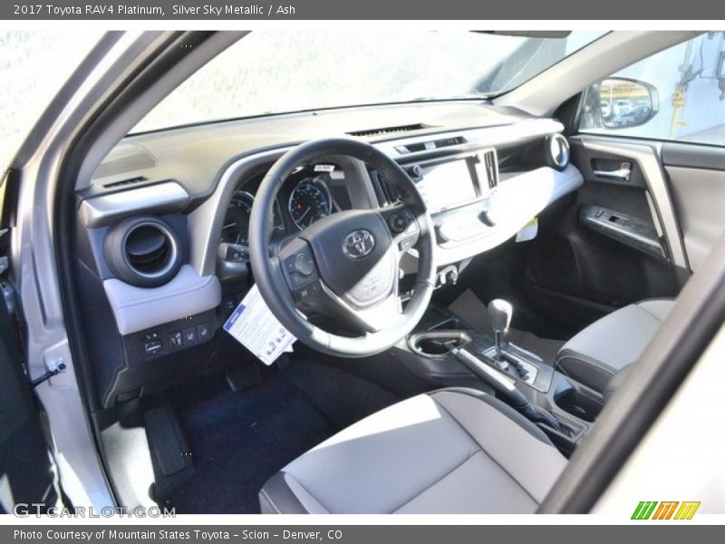 Silver Sky Metallic / Ash 2017 Toyota RAV4 Platinum