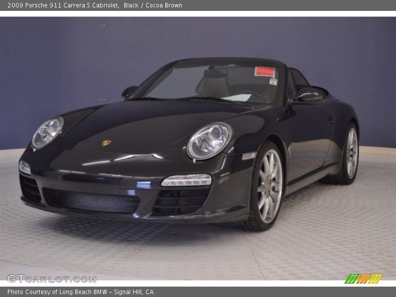 Black / Cocoa Brown 2009 Porsche 911 Carrera S Cabriolet