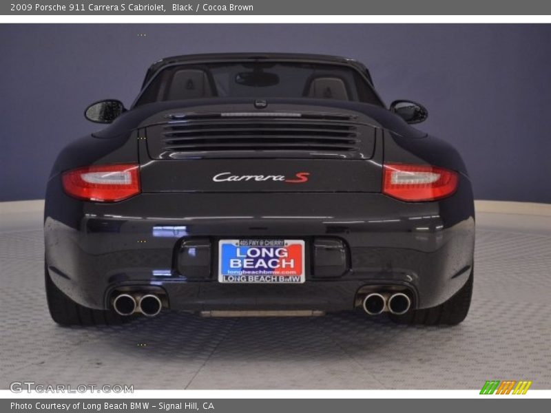 Black / Cocoa Brown 2009 Porsche 911 Carrera S Cabriolet