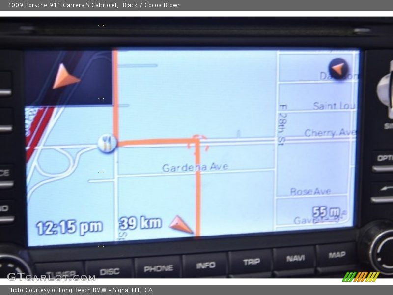 Navigation of 2009 911 Carrera S Cabriolet