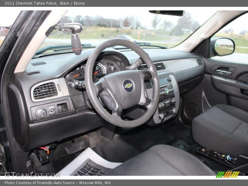  2011 Tahoe Police Ebony Interior