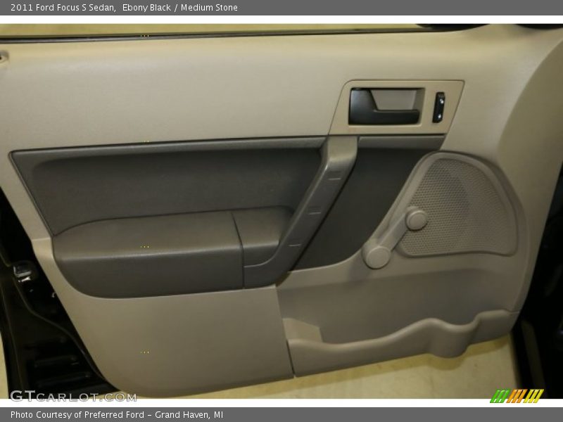 Ebony Black / Medium Stone 2011 Ford Focus S Sedan