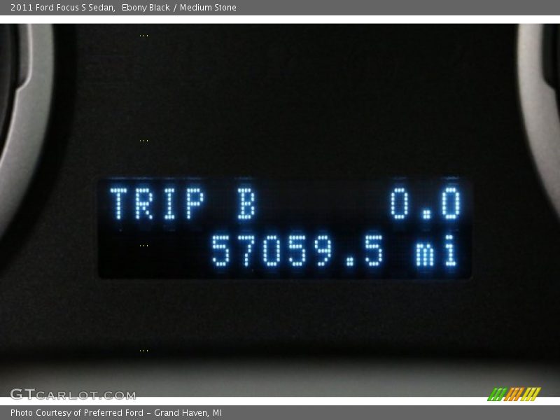 Ebony Black / Medium Stone 2011 Ford Focus S Sedan