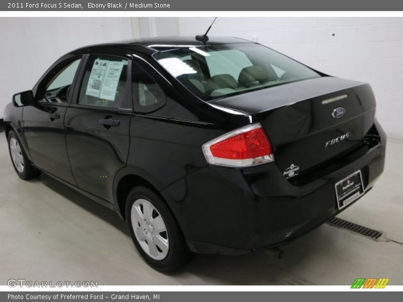 Ebony Black / Medium Stone 2011 Ford Focus S Sedan