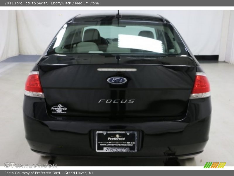 Ebony Black / Medium Stone 2011 Ford Focus S Sedan