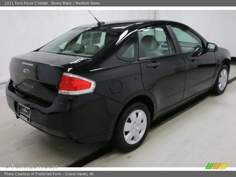 Ebony Black / Medium Stone 2011 Ford Focus S Sedan
