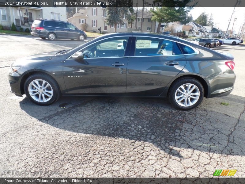 Nightfall Gray Metallic / Jet Black 2017 Chevrolet Malibu LT