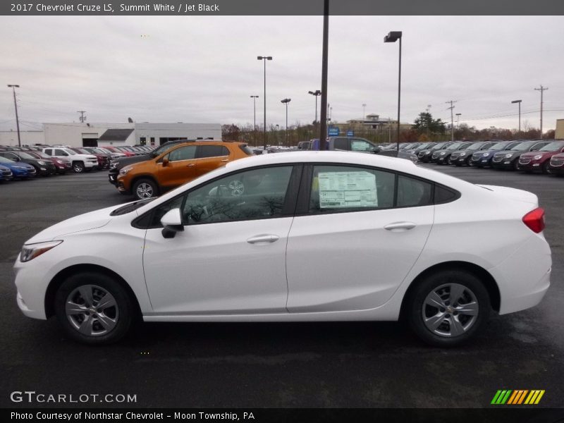 Summit White / Jet Black 2017 Chevrolet Cruze LS