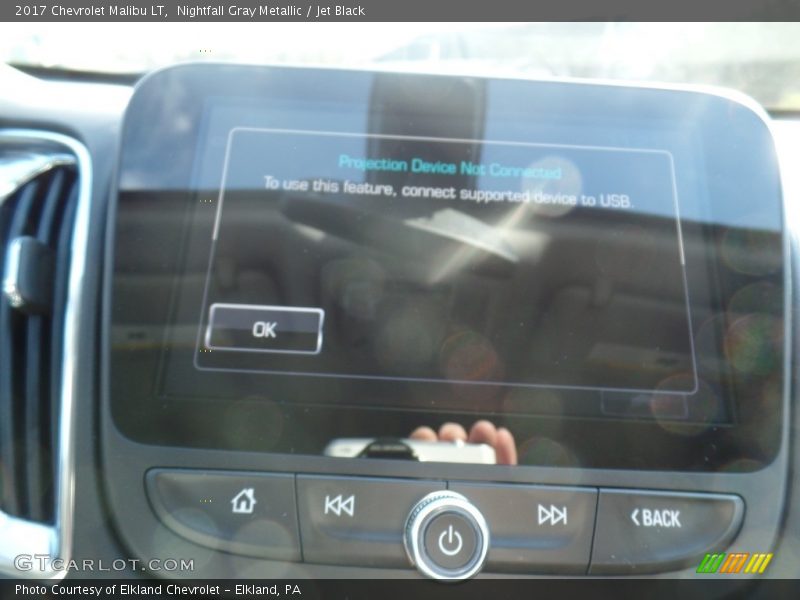 Nightfall Gray Metallic / Jet Black 2017 Chevrolet Malibu LT