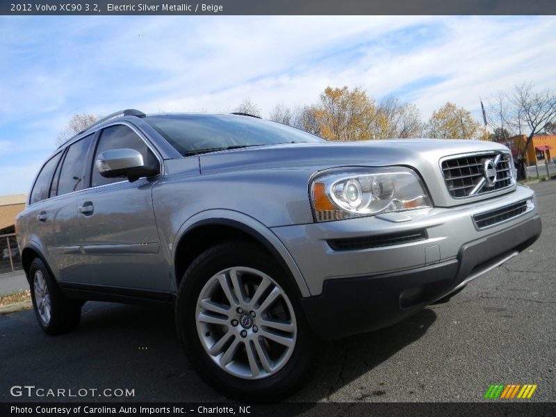 Electric Silver Metallic / Beige 2012 Volvo XC90 3.2