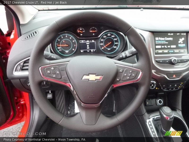 Red Hot / Jet Black 2017 Chevrolet Cruze LT