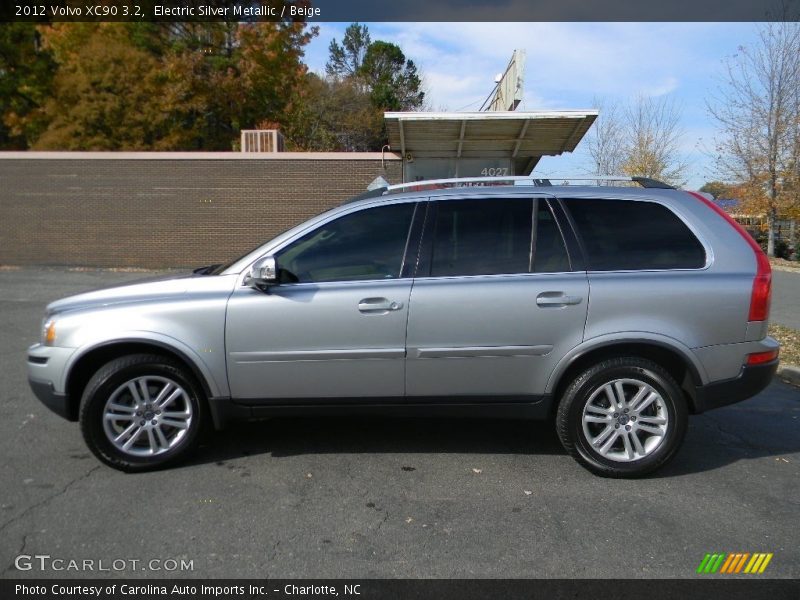 Electric Silver Metallic / Beige 2012 Volvo XC90 3.2