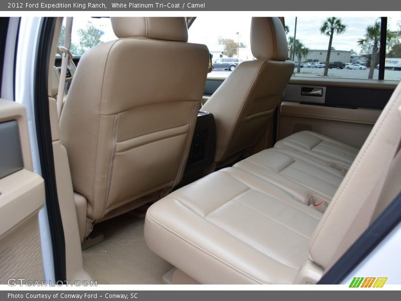 White Platinum Tri-Coat / Camel 2012 Ford Expedition King Ranch