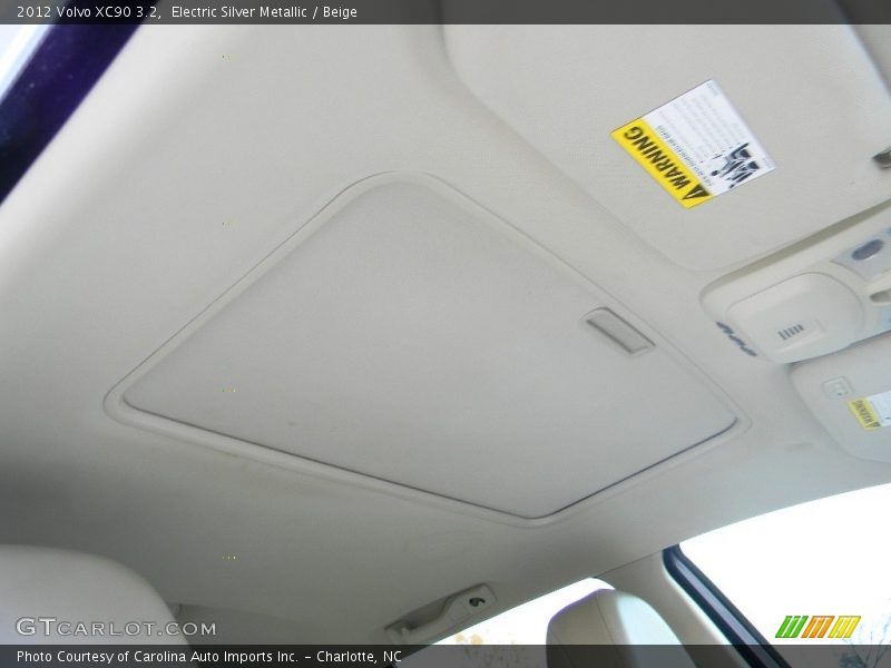 Electric Silver Metallic / Beige 2012 Volvo XC90 3.2