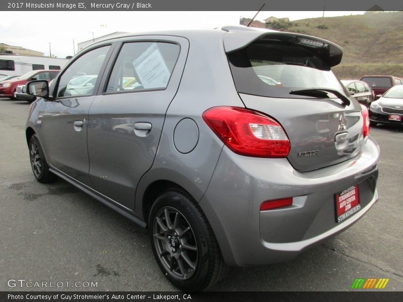 Mercury Gray / Black 2017 Mitsubishi Mirage ES
