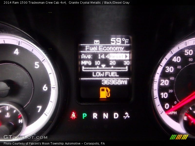 Granite Crystal Metallic / Black/Diesel Gray 2014 Ram 1500 Tradesman Crew Cab 4x4