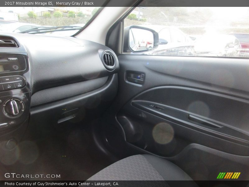 Mercury Gray / Black 2017 Mitsubishi Mirage ES