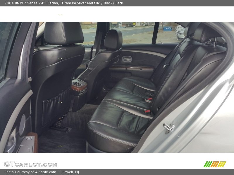 Titanium Silver Metallic / Black/Black 2004 BMW 7 Series 745i Sedan