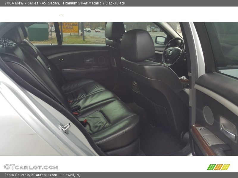 Titanium Silver Metallic / Black/Black 2004 BMW 7 Series 745i Sedan