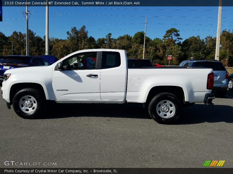 Summit White / Jet Black/Dark Ash 2016 Chevrolet Colorado WT Extended Cab