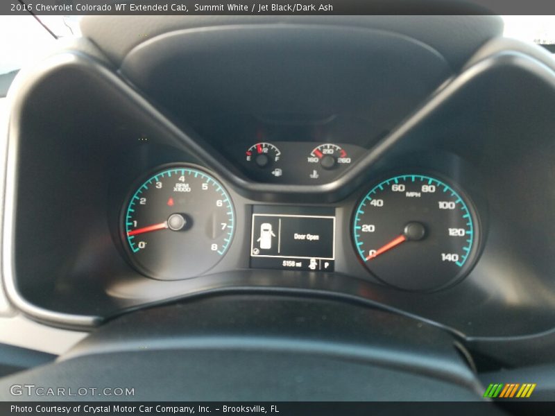 Summit White / Jet Black/Dark Ash 2016 Chevrolet Colorado WT Extended Cab