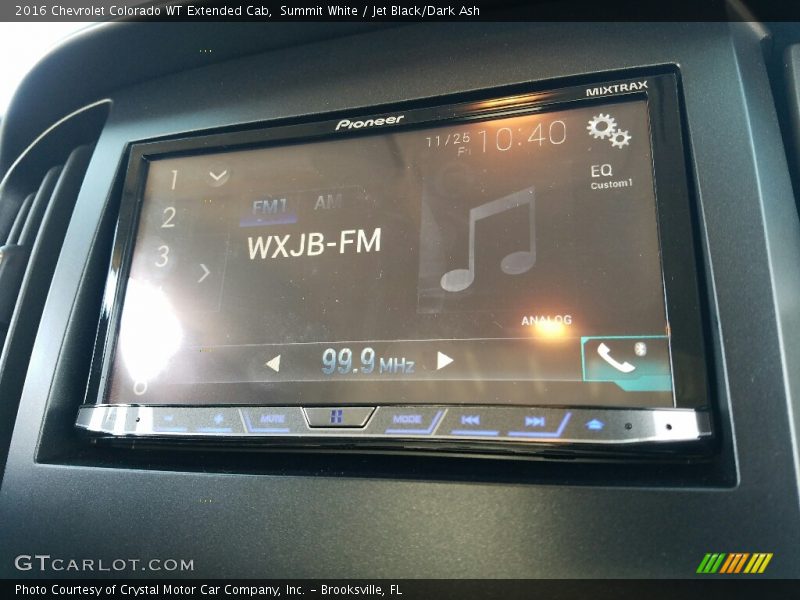 Summit White / Jet Black/Dark Ash 2016 Chevrolet Colorado WT Extended Cab