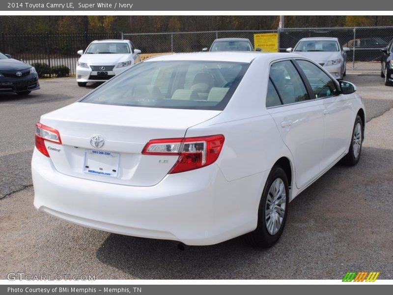 Super White / Ivory 2014 Toyota Camry LE