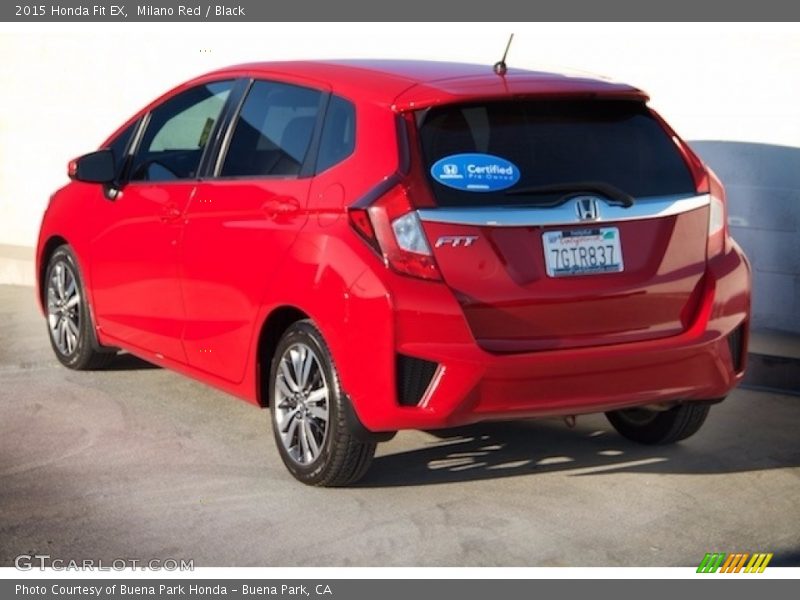 Milano Red / Black 2015 Honda Fit EX