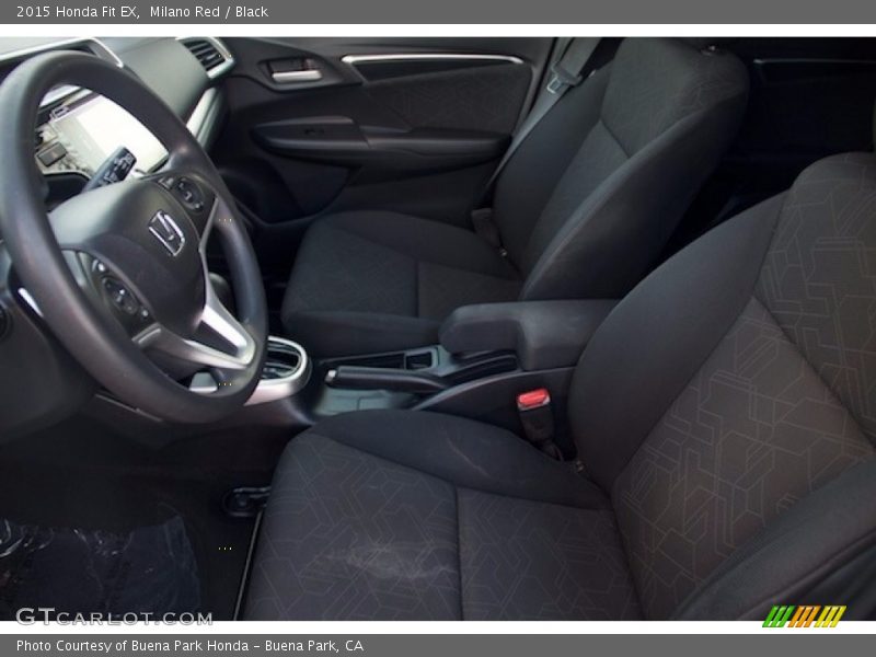 Milano Red / Black 2015 Honda Fit EX