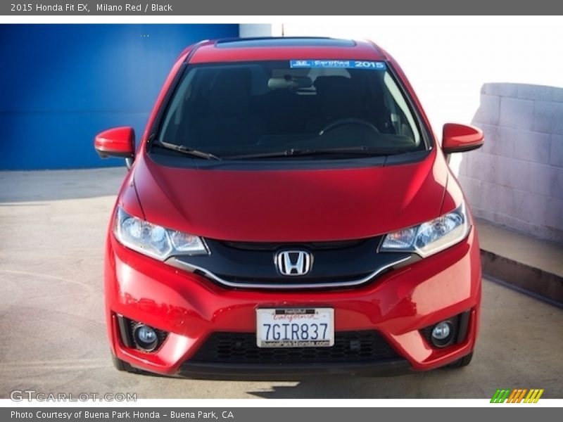 Milano Red / Black 2015 Honda Fit EX