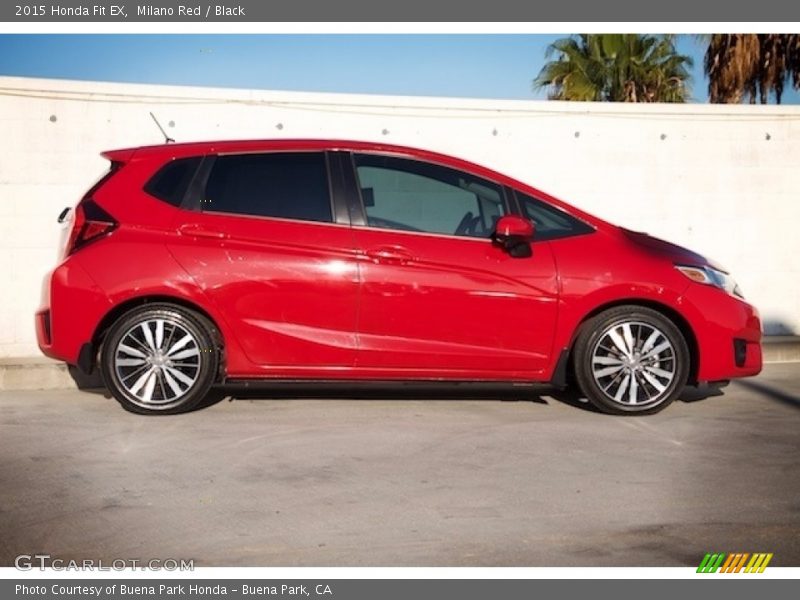 Milano Red / Black 2015 Honda Fit EX