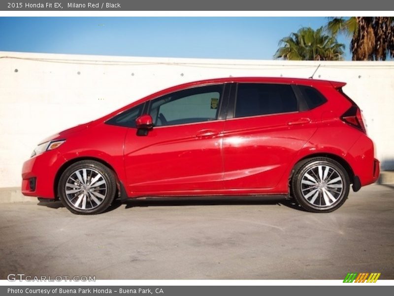 Milano Red / Black 2015 Honda Fit EX