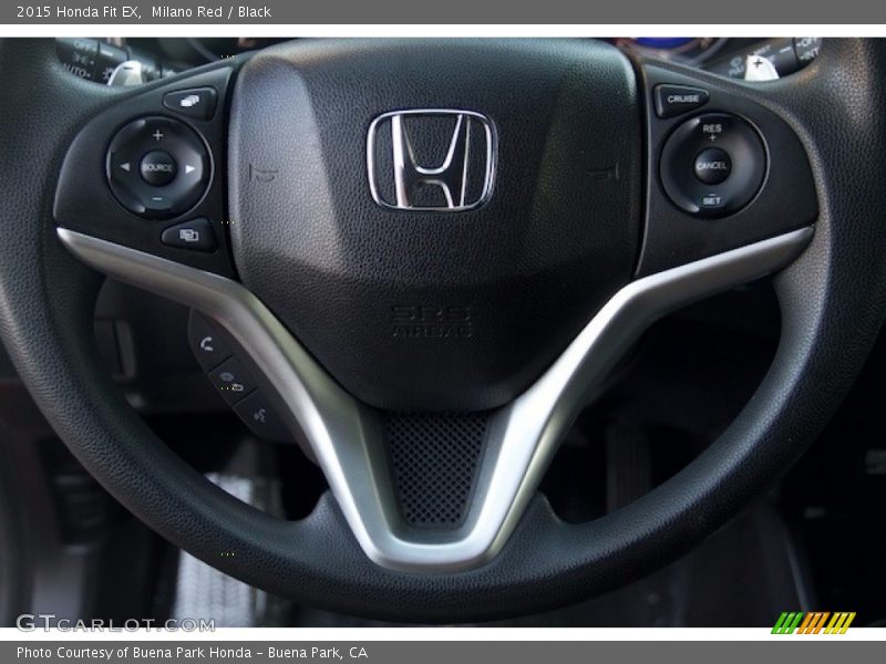 Milano Red / Black 2015 Honda Fit EX