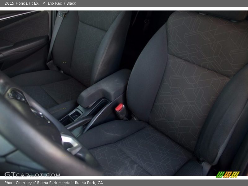 Milano Red / Black 2015 Honda Fit EX