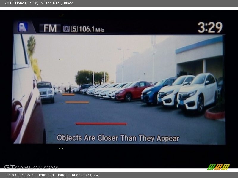 Milano Red / Black 2015 Honda Fit EX