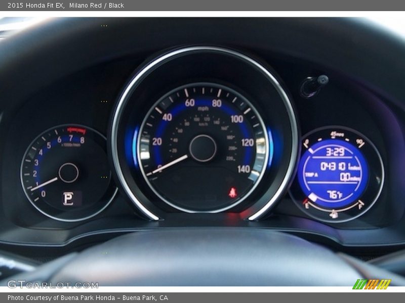 Milano Red / Black 2015 Honda Fit EX