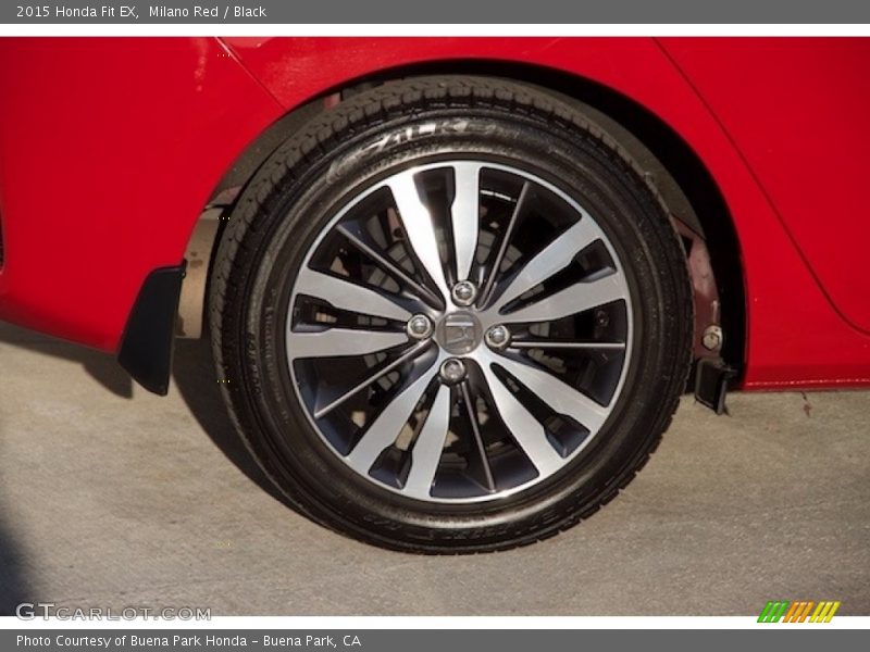 Milano Red / Black 2015 Honda Fit EX