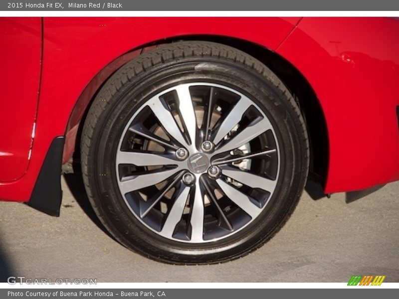 Milano Red / Black 2015 Honda Fit EX