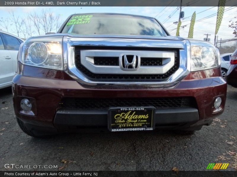 Dark Cherry Pearl / Black 2009 Honda Pilot EX-L 4WD