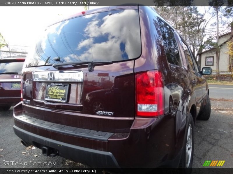 Dark Cherry Pearl / Black 2009 Honda Pilot EX-L 4WD