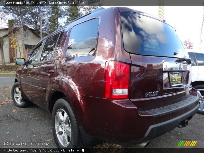 Dark Cherry Pearl / Black 2009 Honda Pilot EX-L 4WD