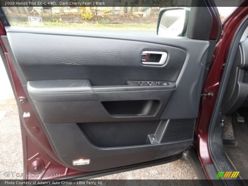 Dark Cherry Pearl / Black 2009 Honda Pilot EX-L 4WD