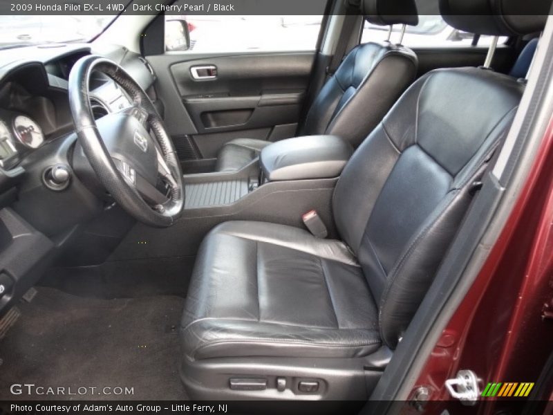 Dark Cherry Pearl / Black 2009 Honda Pilot EX-L 4WD