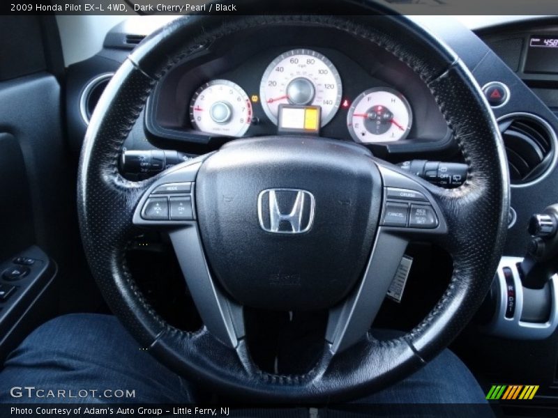 Dark Cherry Pearl / Black 2009 Honda Pilot EX-L 4WD