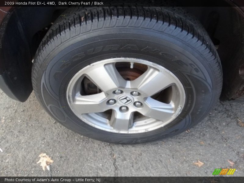 Dark Cherry Pearl / Black 2009 Honda Pilot EX-L 4WD