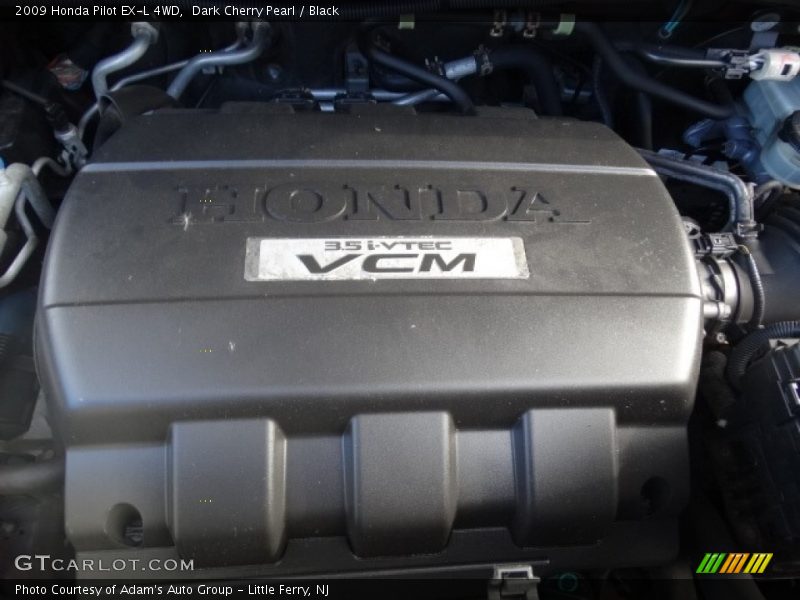 Dark Cherry Pearl / Black 2009 Honda Pilot EX-L 4WD