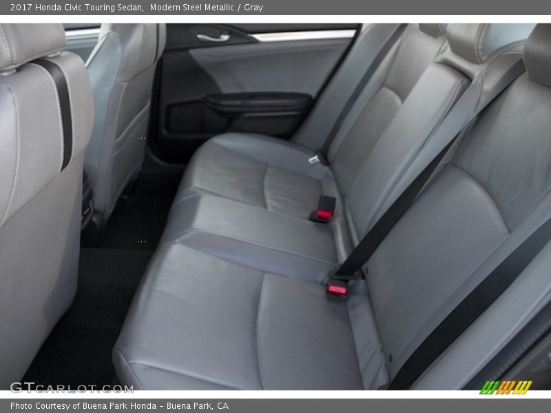 Modern Steel Metallic / Gray 2017 Honda Civic Touring Sedan
