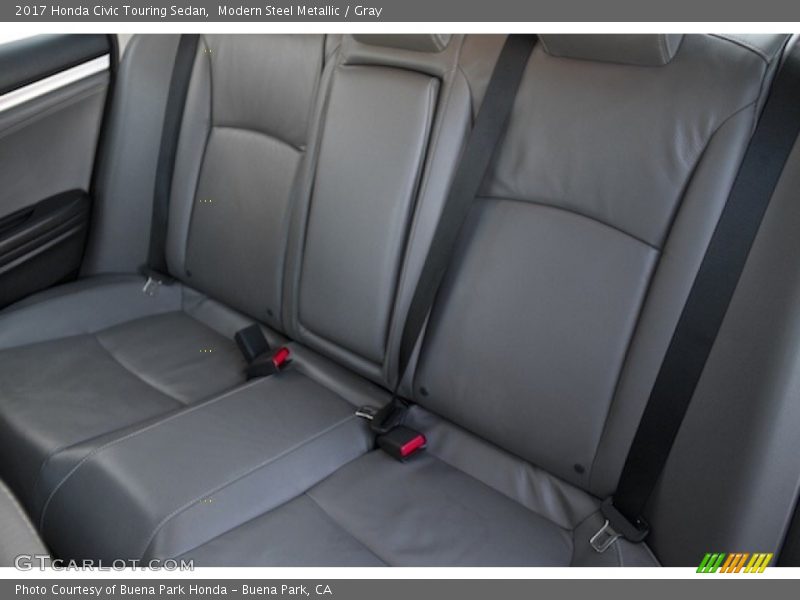 Modern Steel Metallic / Gray 2017 Honda Civic Touring Sedan