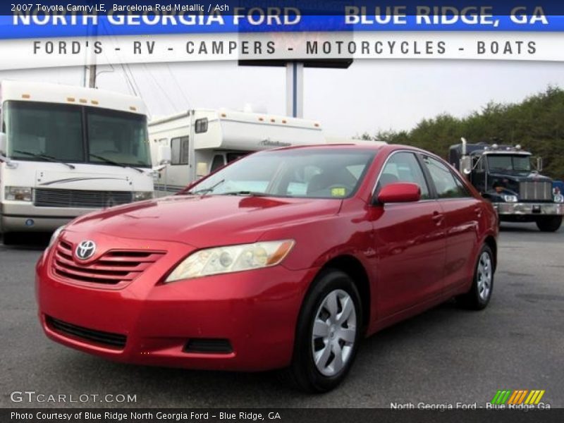 Barcelona Red Metallic / Ash 2007 Toyota Camry LE