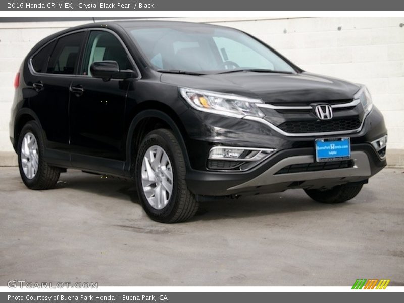 Crystal Black Pearl / Black 2016 Honda CR-V EX